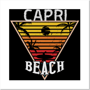 Beach happiness in Capri Posters and Art